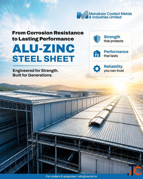 Premium Alu-Zinc Steel Coils Sheets Manufacturer in India - MCMIL