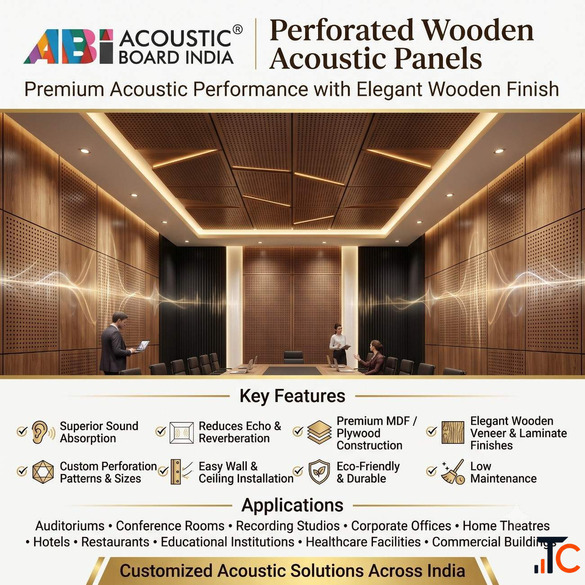Perforated Wooden Acoustic Panels in Delhi