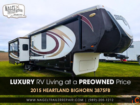Used 2015 Heartland Bighorn 3875FB Luxury Fifth Wheel for Sale