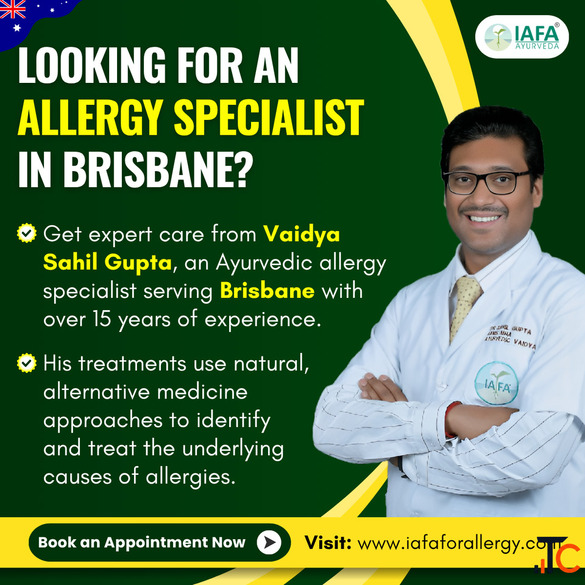 Best Allergy Specialist in Brisbane Natural Allergy Treatment by Vaidya Sahil Gupta IAFA Ayurveda