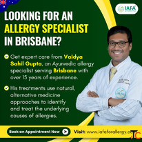 Best Allergy Specialist in Brisbane Natural Allergy Treatment by Vaidya Sahil Gupta IAFA Ayurveda