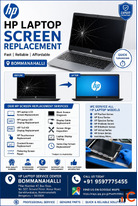 HP Laptop Screen Replacement in Bommanahalli