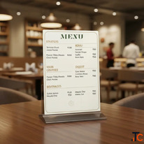 Flat Menu Cards