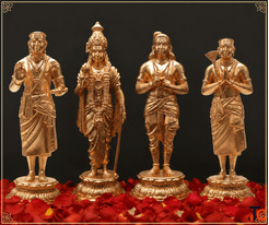Nalvar Bronze Idol Set - Traditional Handcrafted Bronze Nayanmar Statues