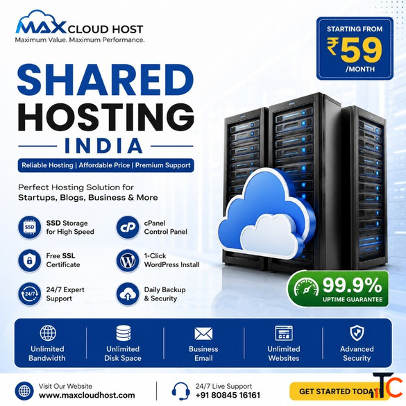 Cheap Shared Hosting India Reliable Web Hosting - Max Cloud Host