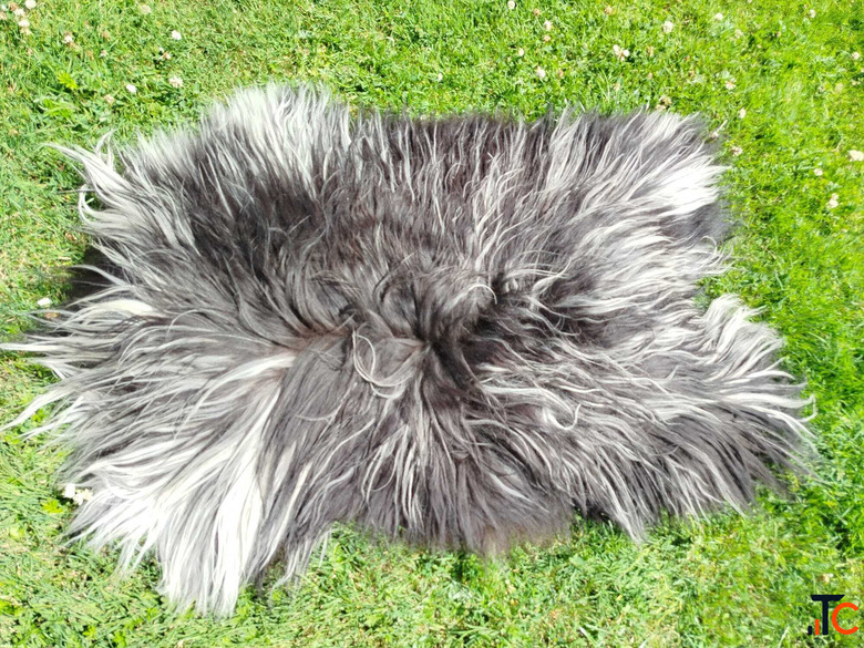 Fluffy Heidschnucke sheepskins
