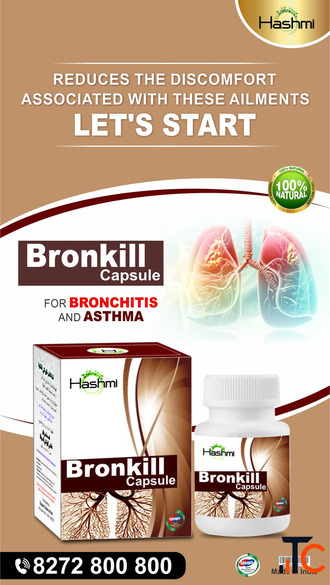 Hashmi Bronkill Capsule 20 Capsules Herbal Respiratory Support
