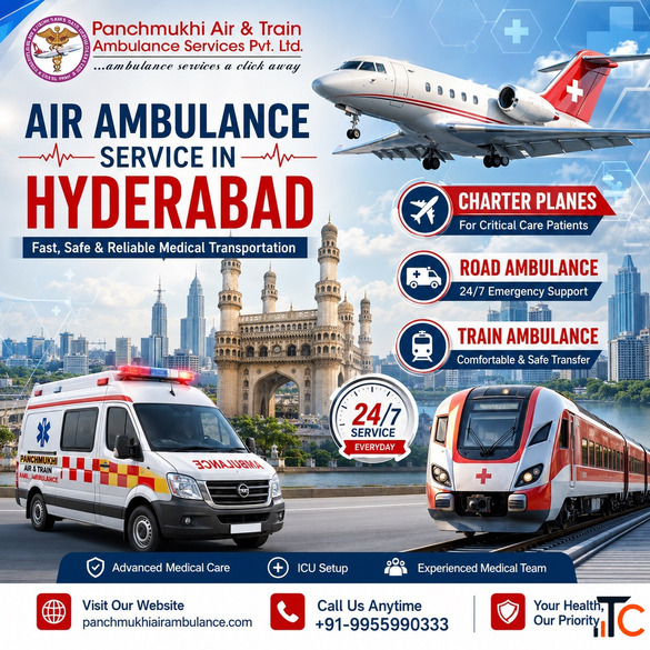 Get Panchmukhi Air Ambulance Service in Hyderabad Which Transports Patients without Hassle