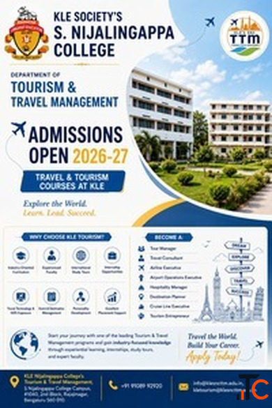Admissions Open 2026-27 Travel Tourism Courses at KLE