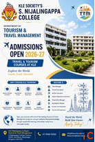 Admissions Open 2026-27 Travel Tourism Courses at KLE