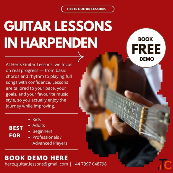 Acoustic Electric Guitar Lessons in Harpenden
