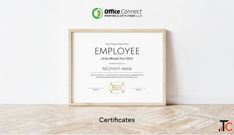Certificate Gift Card Printing Dubai - Custom Printing UAE