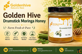 Golden Hive Drumstick Moringa Honey - Farm Fresh Pure