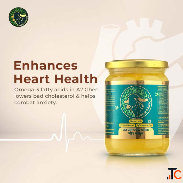 Buy Pure A2 Bilona Ghee Online - Traditional Hand-Churned Desi Cow Ghee by GirOrganic for Healthy Li
