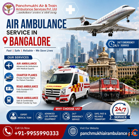 Use Panchmukhi Air Ambulance in Bangalore Which Provides Reliable Patient Transportation
