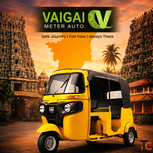 Local Madurai Meter Auto Online Booking Vaigai Meter Auto
