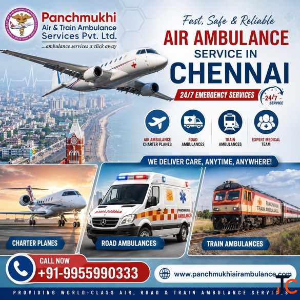 The Reliable Panchmukhi Air Ambulance in Chennai Provides Advanced Patient Transfer Services