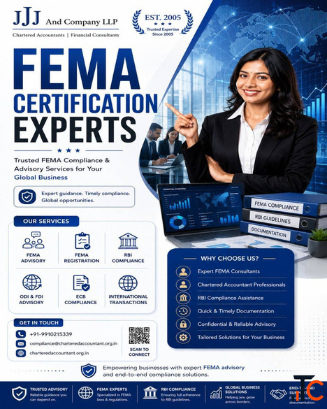 FEMA Certification Services RBI FDI Compliance Consultant Delhi