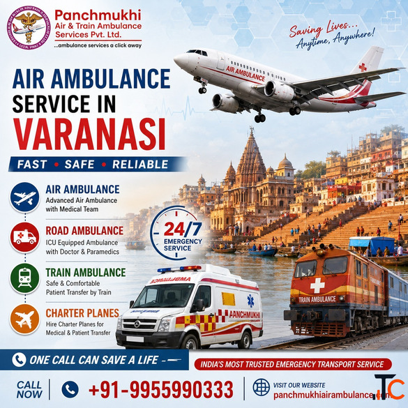 The Panchmukhi Air Ambulance in Varanasi Helps Transfer Patients to Other States