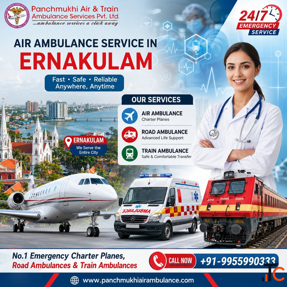 Get the Best Transfer ServicePanchmukhi Air Ambulance in Ernakulam
