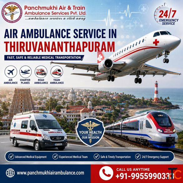 Emergency Patient TransportationPanchmukhi Air Ambulance in Thiruvananthapuram