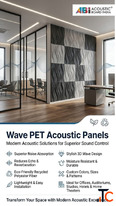 Wave PET Acoustic Panels Manufacturer and Supplier in India ABI