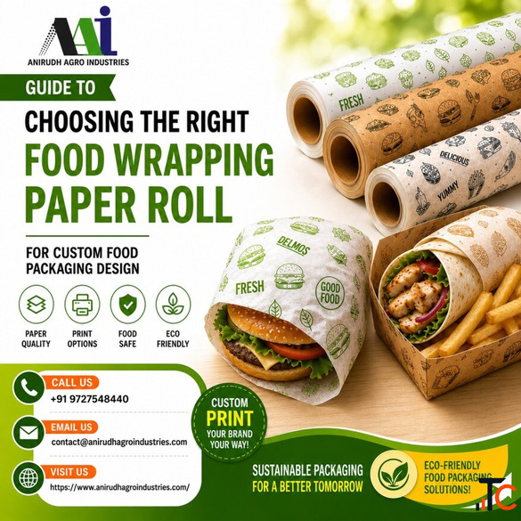 Food Wrapping Paper Roll Manufacturer For Packaging Solutions