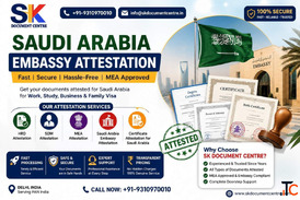 SAUDI ARABIA Embassy Attestation in Delhi Fast Trusted Service