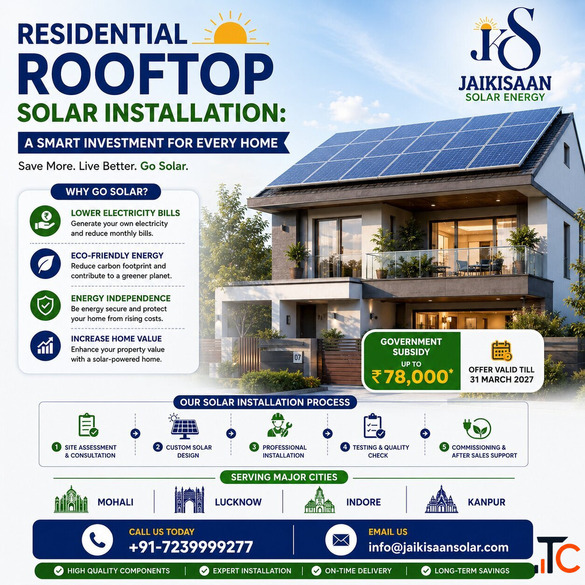 Residential Rooftop Solar Installation A Smart Investment for Every Home
