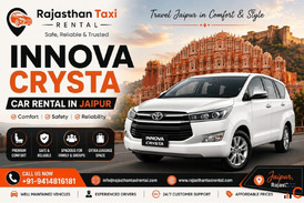 Innova Crysta Car Rental in Jaipur - Luxury Comfort Reliable Travel