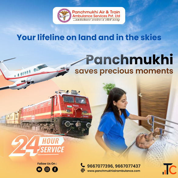 Panchmukhi ICU Train Ambulance in Thiruvananthapuram- Safe transportation with expert care