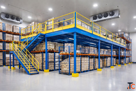 Cold Storage Mezzanine Floor Solutions by Spangle Steel Product