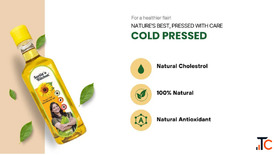 Premium Cold Pressed Sunflower Oil - Healthy Cooking Oil