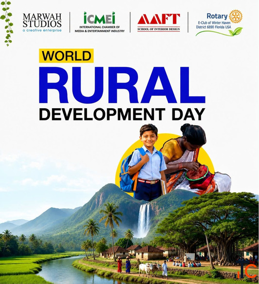 ICMEI AAFT and Rotary E-Club of Winter Haven Celebrate World Rural Development Day at Marwah Studios