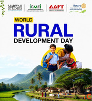 ICMEI AAFT and Rotary E-Club of Winter Haven Celebrate World Rural Development Day at Marwah Studios