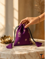Subtle Buti Design Potli Handcrafted Potli Bag