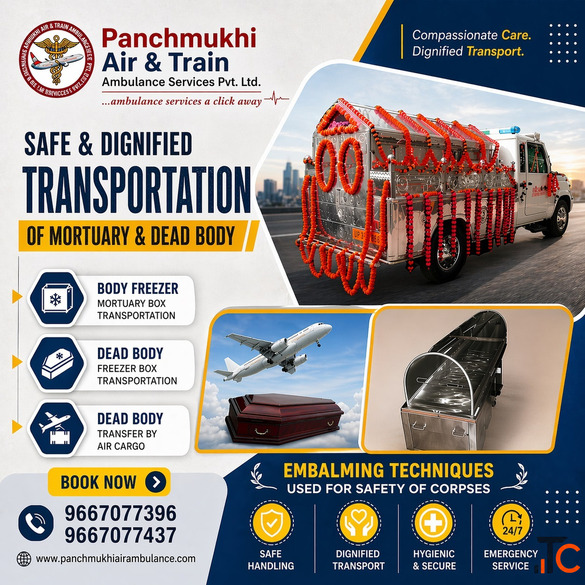 Panchmukhi Dead Body Freezer Box Transportation in Hyderabad - Pan India Coverage