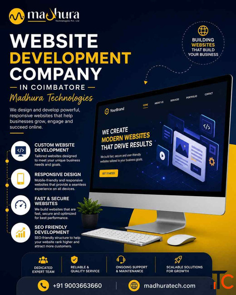 Advanced Website Development Company in Coimbatore - Madhura Technologies
