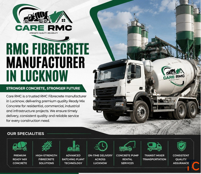 Premium RMC Fibrecrete Manufacturer in Lucknow Trusted Ready Mix Concrete Solutions