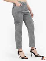 Wholesale Loose Fit Denim Cargo Jeans for Women - Factory Direct Price in Ahmedabad