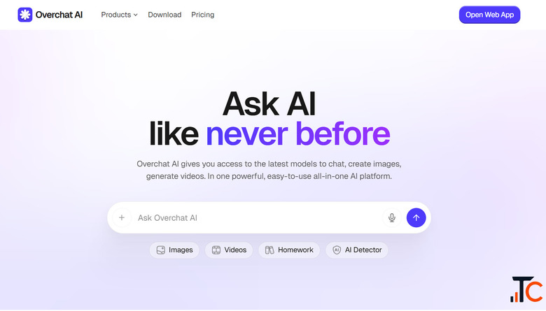 Overchat AI is an AI platform that brings together over 150 AI tools