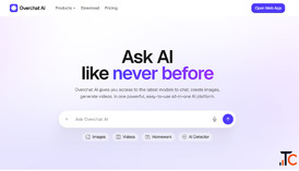 Overchat AI is an AI platform that brings together over 150 AI tools