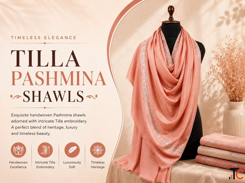 Handwoven Tilla Pashmina Shawls Online Pashmina Vogue