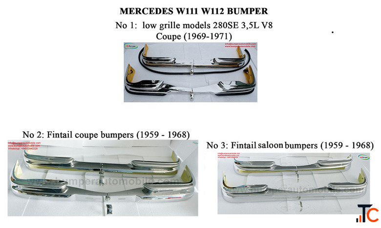 Mercedes W111 W112 Model Saloon And CoupeCabriolet.