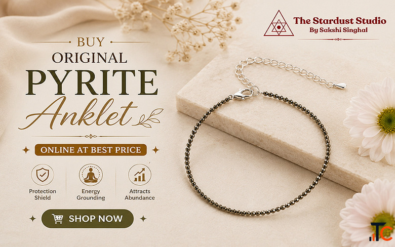 Buy Original Pyrite Anklet Online at Best Price The Stardust Studio