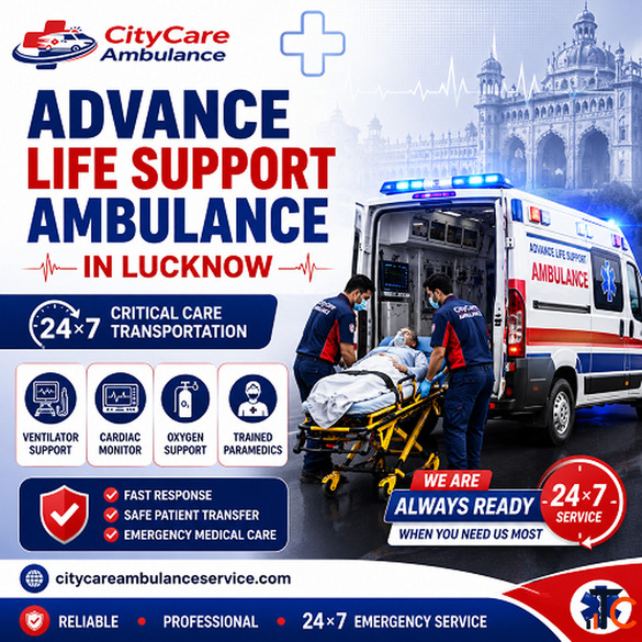 Advance life support ambulance in lucknow