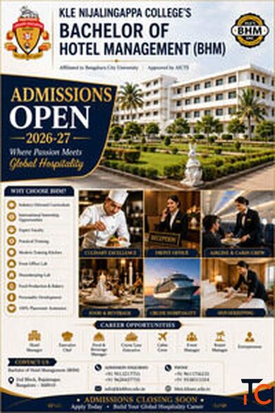 Best Hotel Management College Admission Enquiry for 2026-27