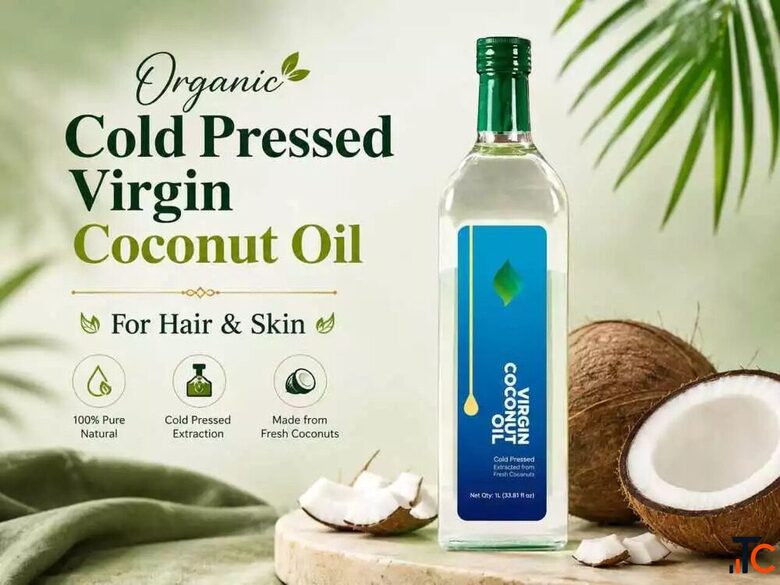 Organic Cold Pressed Virgin Coconut Oil for Hair Skin