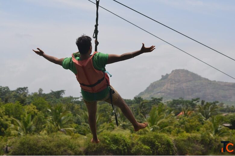 Corporate Outing Team Building Activities Near Bangalore - Zip Line Adventure