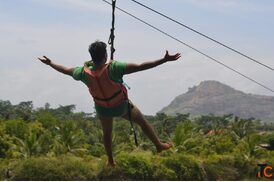 Corporate Outing Team Building Activities Near Bangalore - Zip Line Adventure